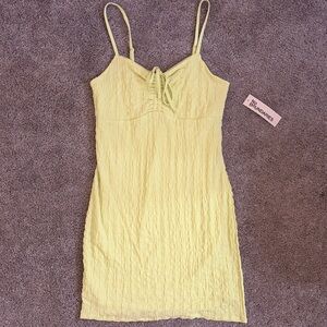No Boundaries Yellow Mini Dress